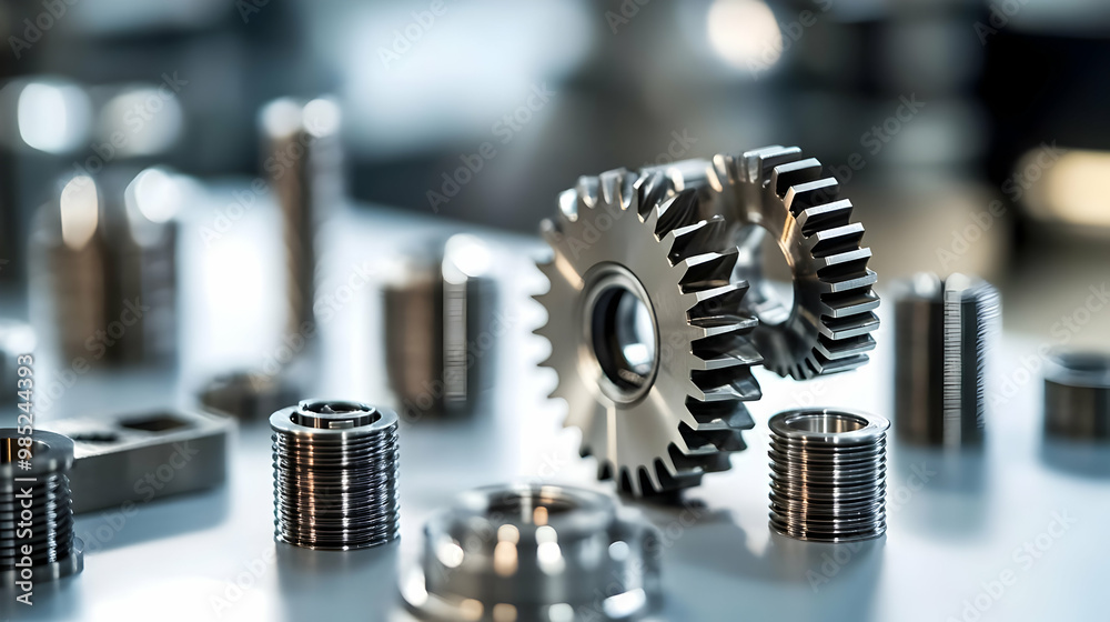 Metal Gears and Parts - Industrial Image Metal Gears and Parts - Industrial Image