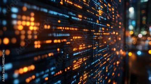 business technology ernet and networking concept data breach on the virtual display