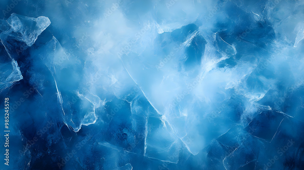 Abstract Background of Blue Ice Abstract Background of Blue Ice