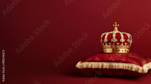 Golden Crown on Red Velvet ...