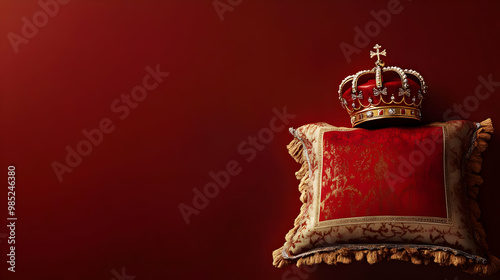 Golden Crown on Red Velvet ...