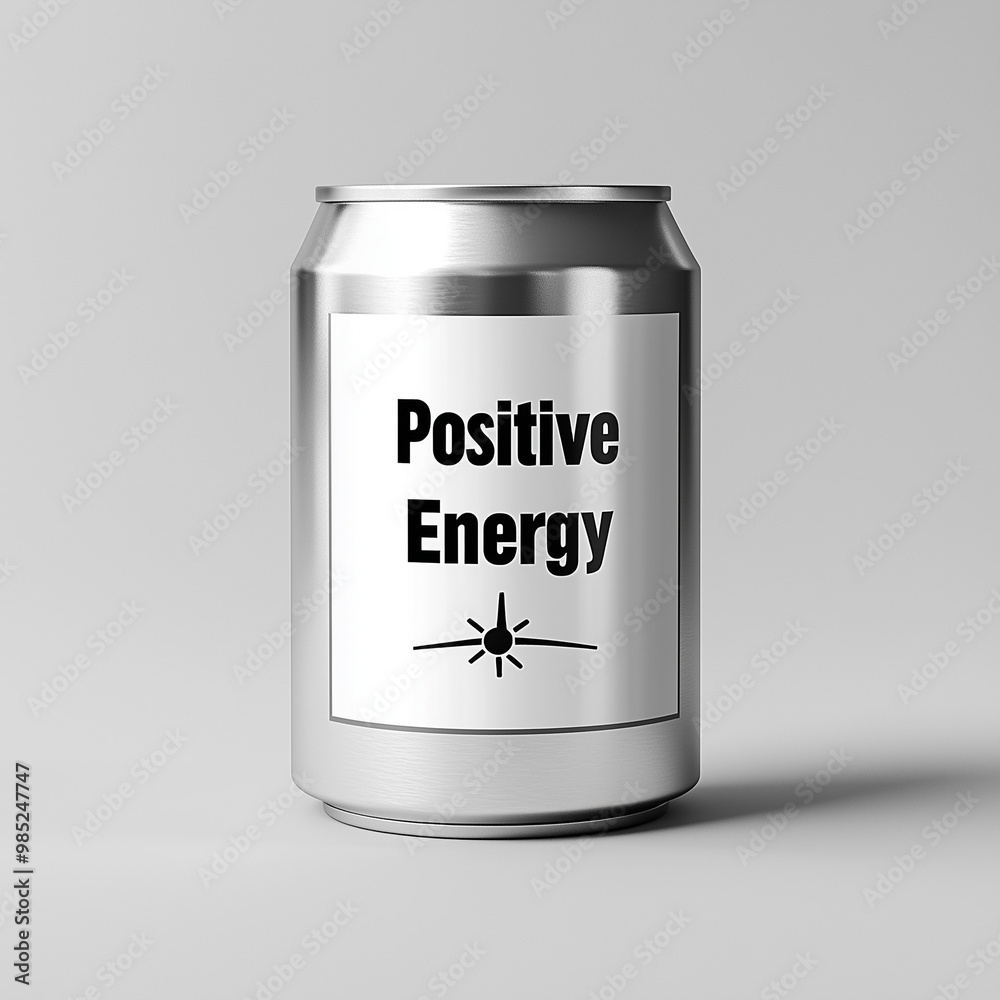 A can with the words A can with the words