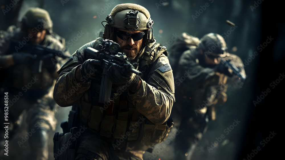 Military Soldier Realistic Image Military Soldier Realistic Image