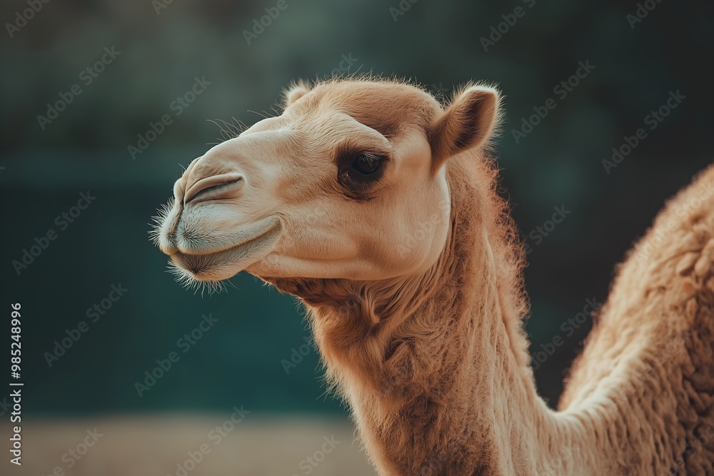 Obraz premium Wildlife Photography Of A Camel, Animal Photography, Camel Close-up, Camel Nature Photography, Animal Portrait Photography, High Quality Camel Image