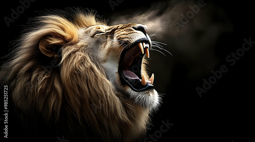 Roaring Lion Close-up Photo