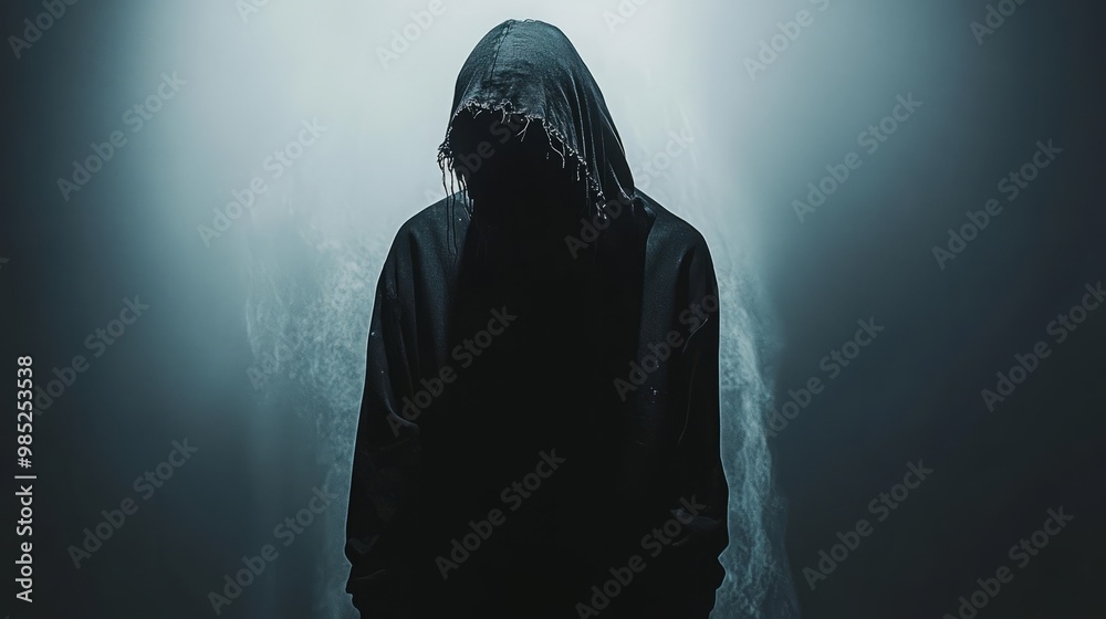 Mysterious Figure in Dark Hood Mysterious Figure in Dark Hood
