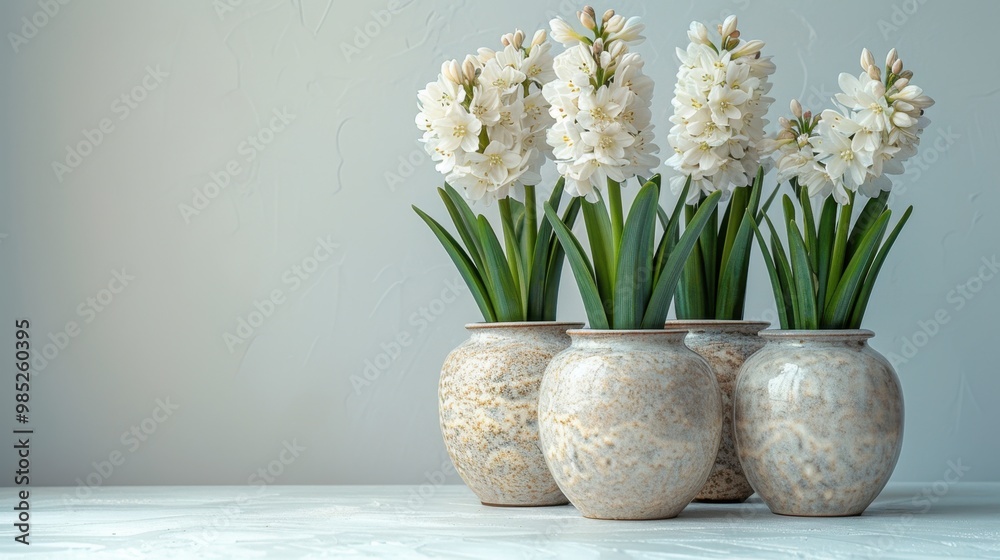 A highly realistic image of an object related to Hyacinth – Scandinavian style in a white background design, displayed in a design studio. The scene is well-lit, with natural light highlighting A highly realistic image of an object related to Hyacinth – Scandinavian style in a white background design, displayed in a design studio. The scene is well-lit, with natural light highlighting