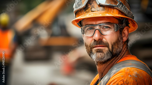 Construction Worker Portrai...