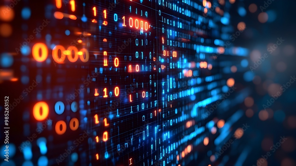 Digital Telecommunication Networks with Flowing Data Packets and Binary Code Digital Telecommunication Networks with Flowing Data Packets and Binary Code