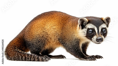 Cute Mammal with Black and ...