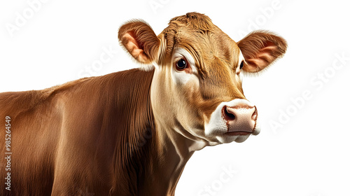 Brown Cow Portrait - Realis...