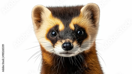 Close Up of a Ferret's Face