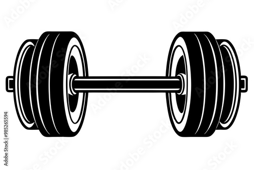 barbell  silhouette icon, barbell use bodybuilder 