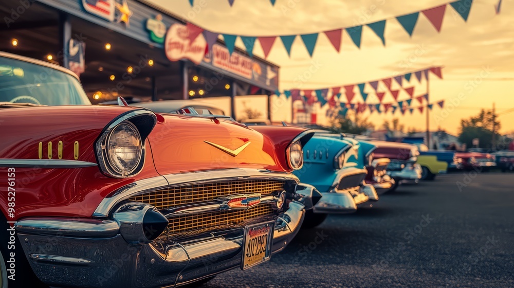 Vintage Cars at a Classic Auto Show