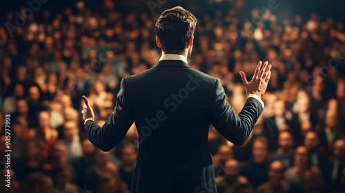 Speaker Addressing a Large ...