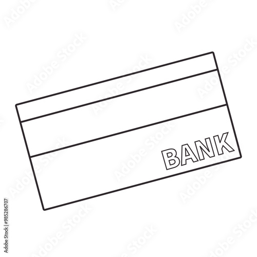 預金通帳のイラスト