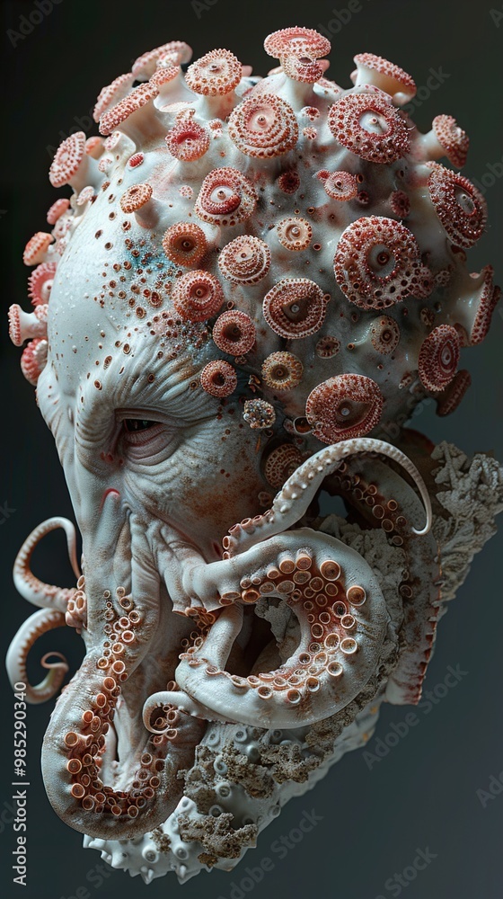 Surreal Octopus Creature: A Digital Exploration of the Deep Sea