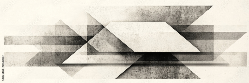 Abstract geometric design in black and white. Abstract geometric design in black and white.
