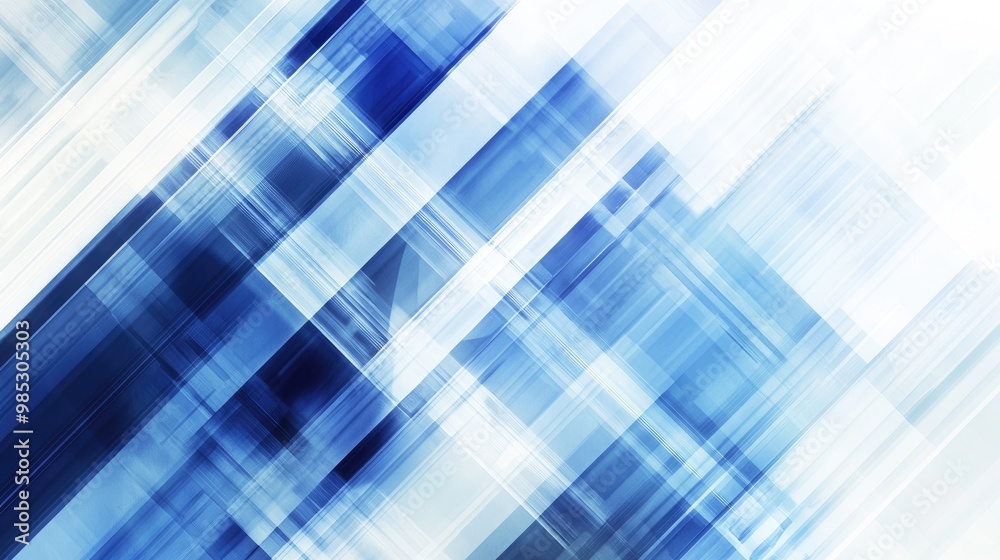 Abstract digital illustration featuring a simple white and blue striped technology background with diagonal lines forming cubes ideal for banners web design and covers Abstract digital illustration featuring a simple white and blue striped technology background with diagonal lines forming cubes ideal for banners web design and covers