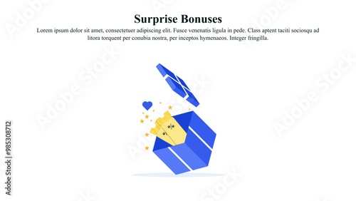 Illustration of receiving unexpected bonuses or rewards as part of the loyalty program.