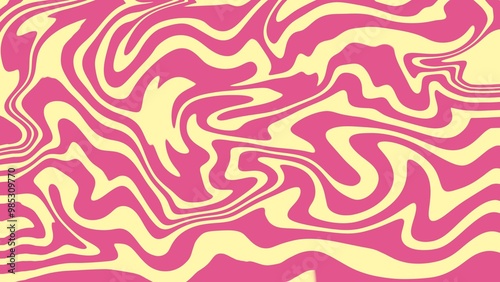 Wallpaper Mural Abstract background of random pink wave line texture. Pink liquid abstract wallpaper Torontodigital.ca