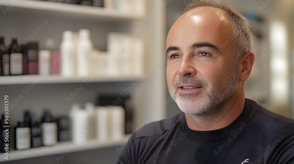 Video testimonial showcasing the full hair loss recovery process, with footage of a person's thinning hair before treatment and the natural-looking results after Video testimonial showcasing the full hair loss recovery process, with footage of a person's thinning hair before treatment and the natural-looking results after