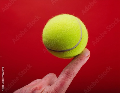 the action of playing tennis on a court, with players focused on hitting the ball. Showing sports dynamics, generative ai photo