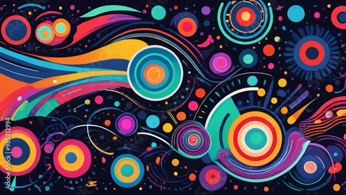 abstract background with circles