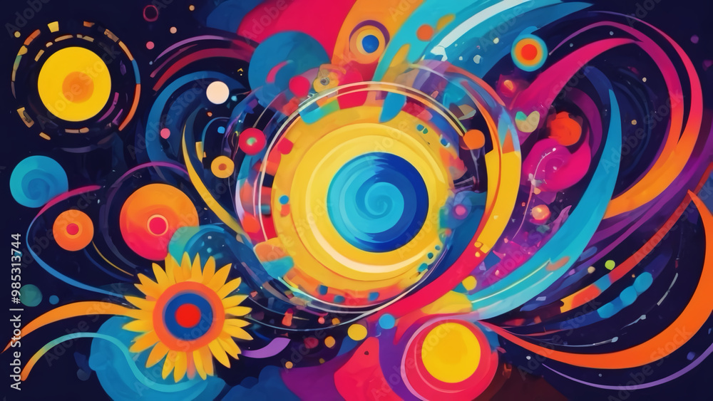 abstract background with circles abstract background with circles