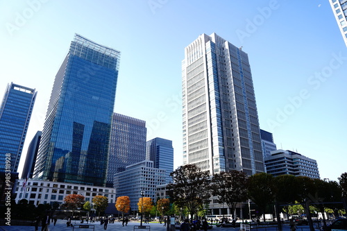 東京駅丸の内広場からの光景