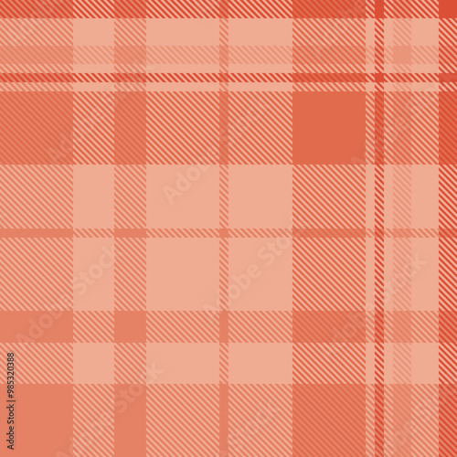 Red tartan plaid fabric seamless pattern of check background tartan with a textile fabric plaid texture. Tartan Scotland seamless plaid pattern vector. Retro background fabric.