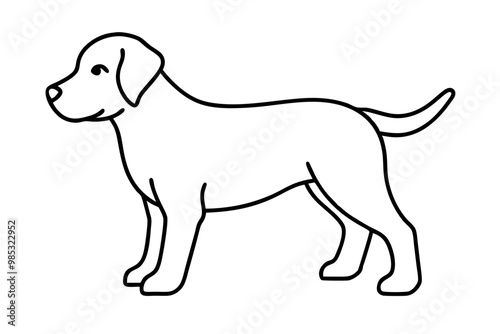 puppy silhouette vector, puppy dog animal , puppy illustration