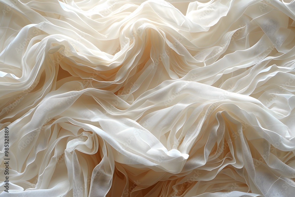 Beige crumpled tissue paper texture background Beige crumpled tissue paper texture background