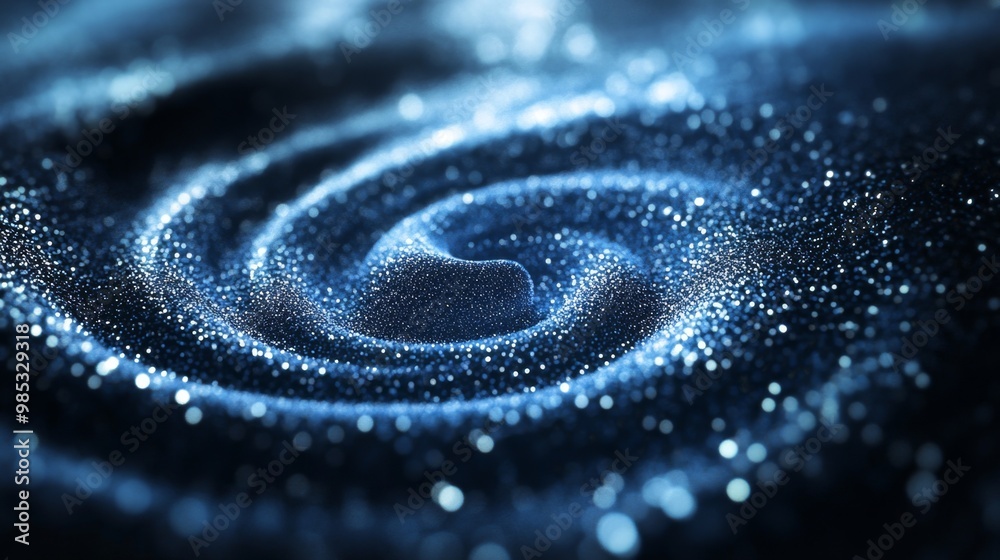 Blue Glitter Swirl. Blue Glitter Swirl.