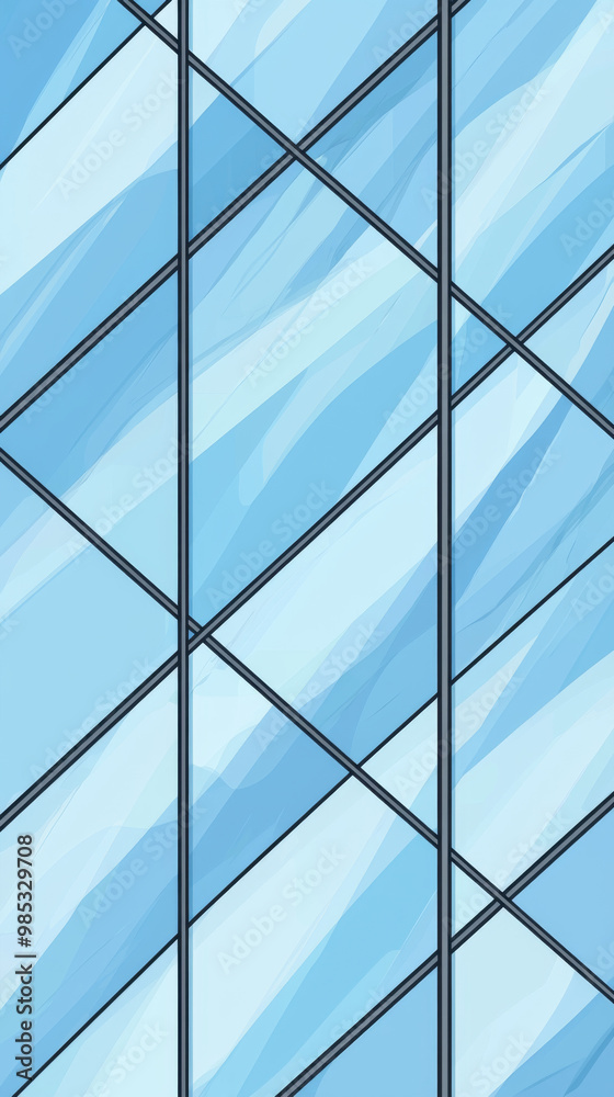 Blue glass windows of a modern building. Blue glass windows of a modern building.