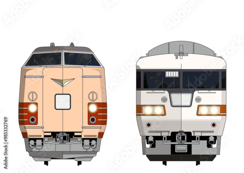 岐阜の列車No.3_381系 / 117系_Japanese Railroad Cars in "Gifu"