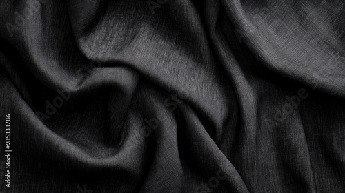 Cloth Fabric Texture Background Wallpaper Design Canvas Or Linen Material Texture In Black And White