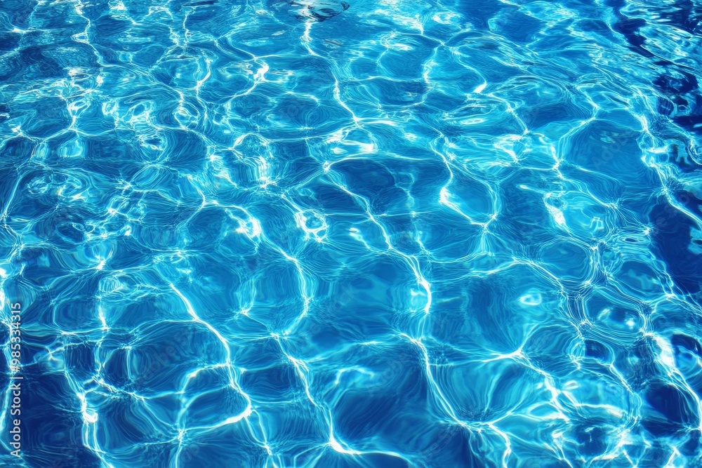 Abstract blue water surface with ripples and light reflections. Abstract blue water surface with ripples and light reflections.