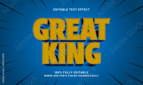 great king editable text effects with a kingdom and knight theme