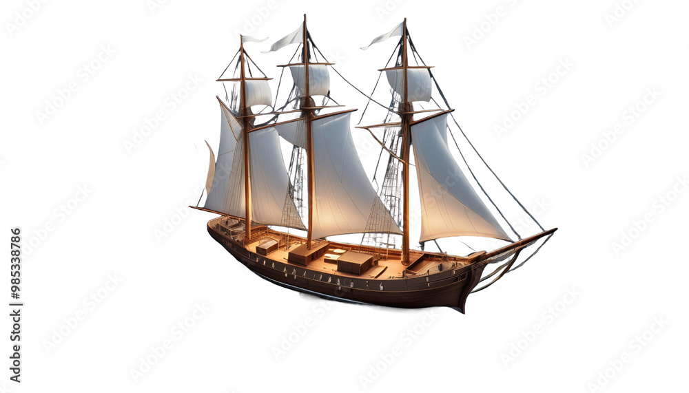 lighthouses digital medieval docks illustration art 3d sailboat coast nighttime schooner sky bright scene sailing fantasy moon spectacular ship fantasy old sea mediaeval background boat water