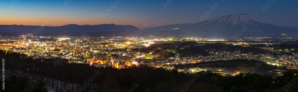 Obraz premium 盛岡夜景