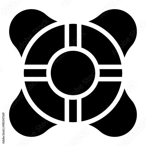 lifebuoy glyph icon