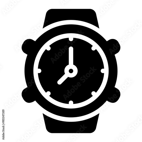 watch glyph icon