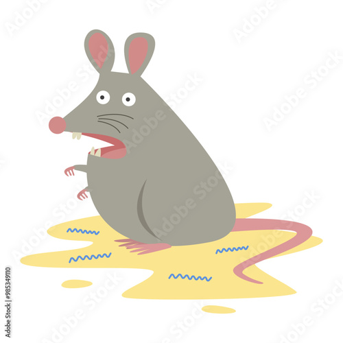 leptospirosis infection disease from leptospira bacteria in rat urine