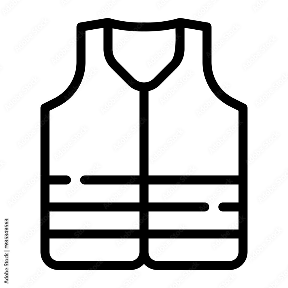 life jacket line icon life jacket line icon