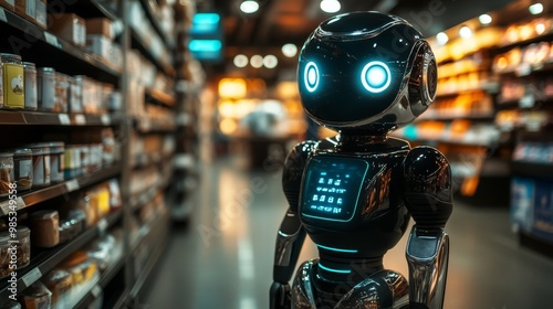 Robot in Grocery Store.