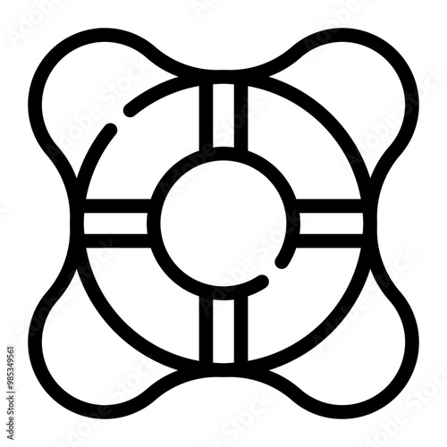 lifebuoy line icon
