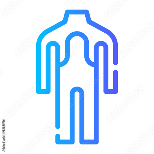 wetsuit gradient icon