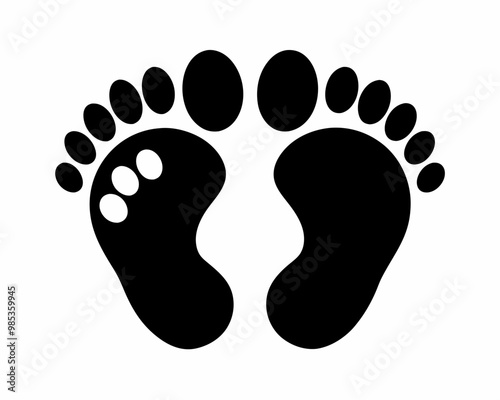 baby feet silhouette vector,Baby vector,baby silhouette,Baby footprint with hearts Baby feet silhouette photo