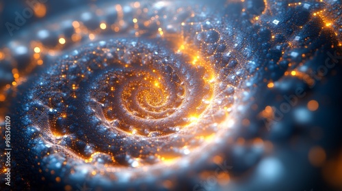 Abstract Spiral Glow.